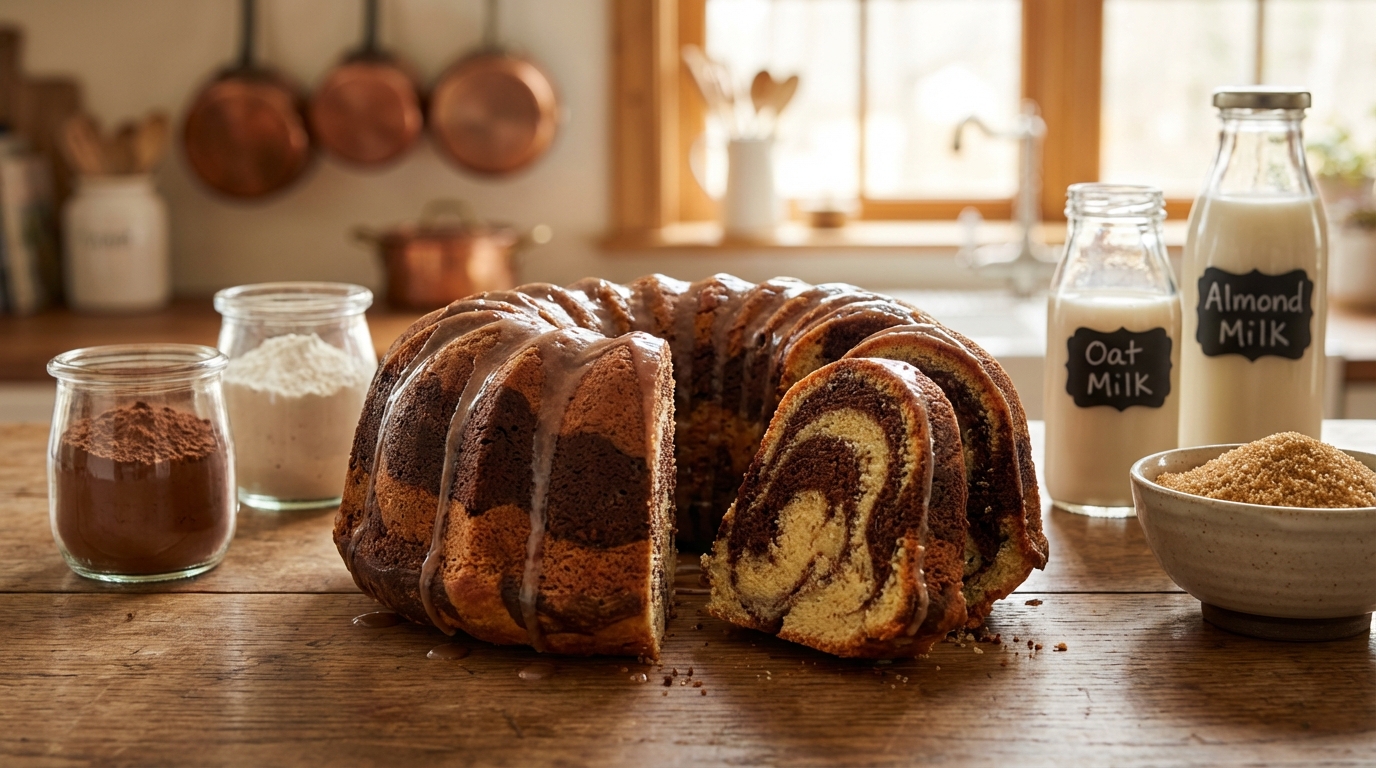 découvrez une recette facile et savoureuse de marbré sans lait, parfaite pour tous ceux qui recherchent un gâteau moelleux et gourmand sans produits laitiers.