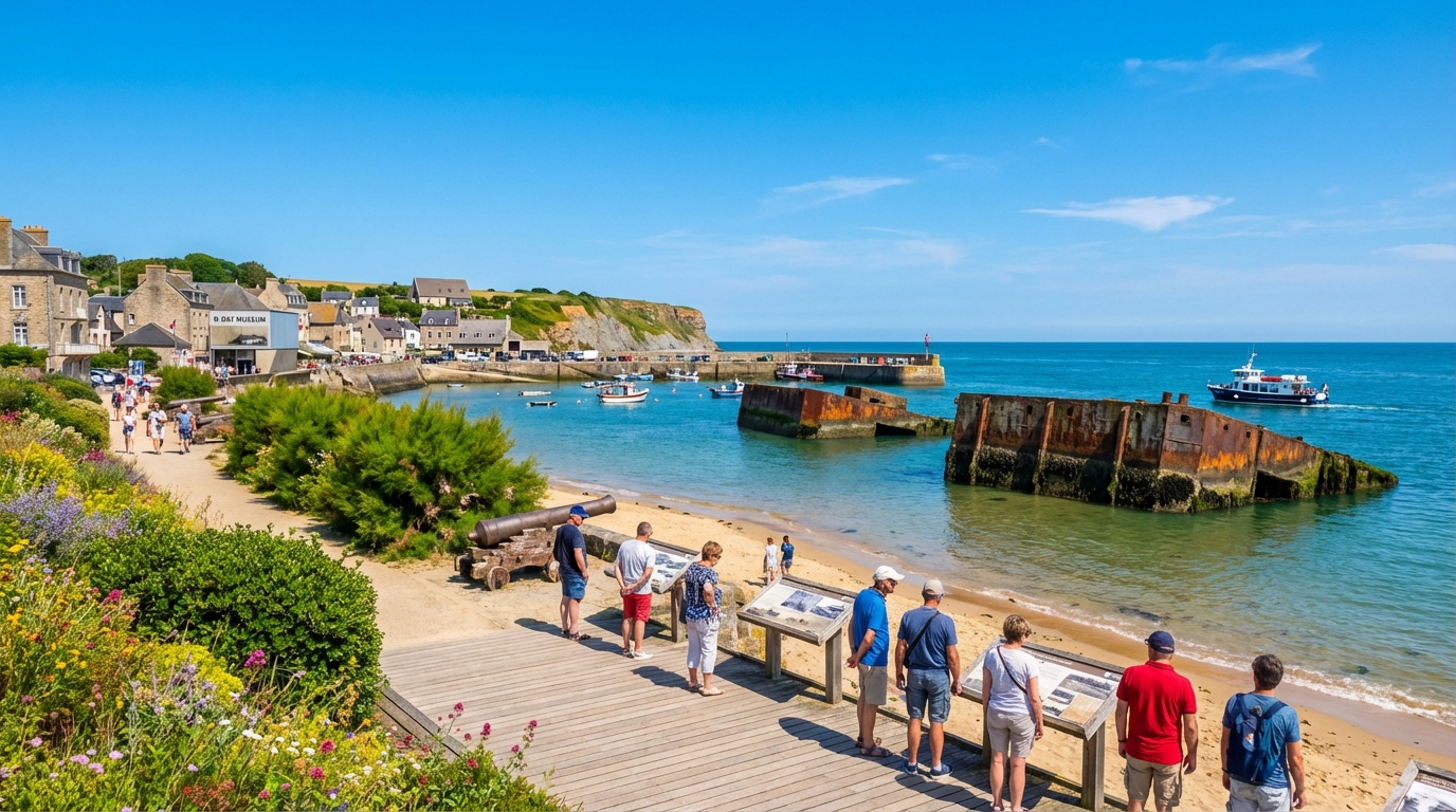 explorez arromanches, un site chargé d'histoire, découvrez son riche patrimoine et profitez des meilleures activités touristiques.