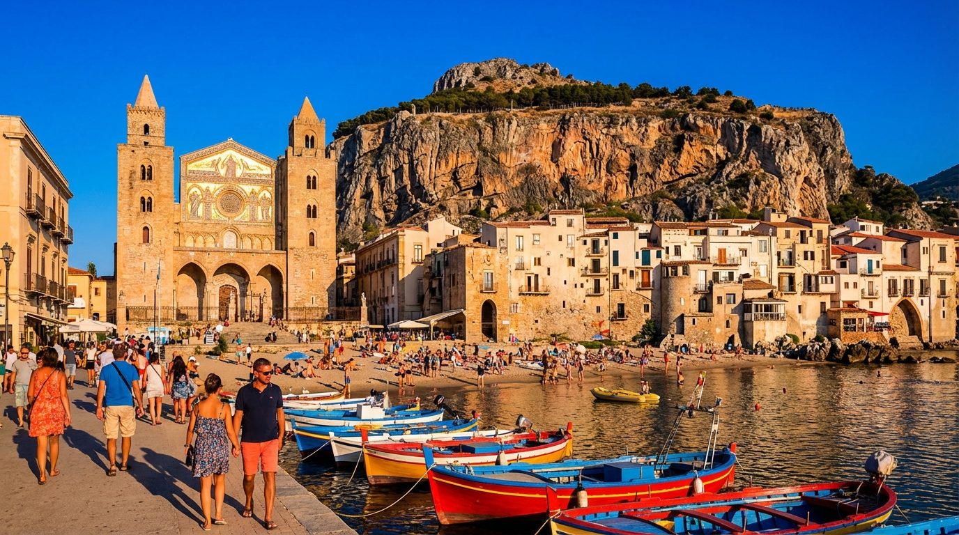explorez cefalù avec notre guide complet : découvrez ses plages pittoresques, son histoire riche, sa cuisine délicieuse et les incontournables de cette charmante ville sicilienne.