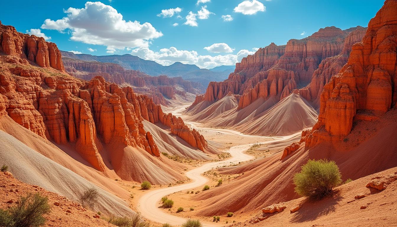 explorez le désert de bardenas, un paysage naturel unique en espagne, offrant des formations géologiques impressionnantes et une beauté sauvage à couper le souffle.