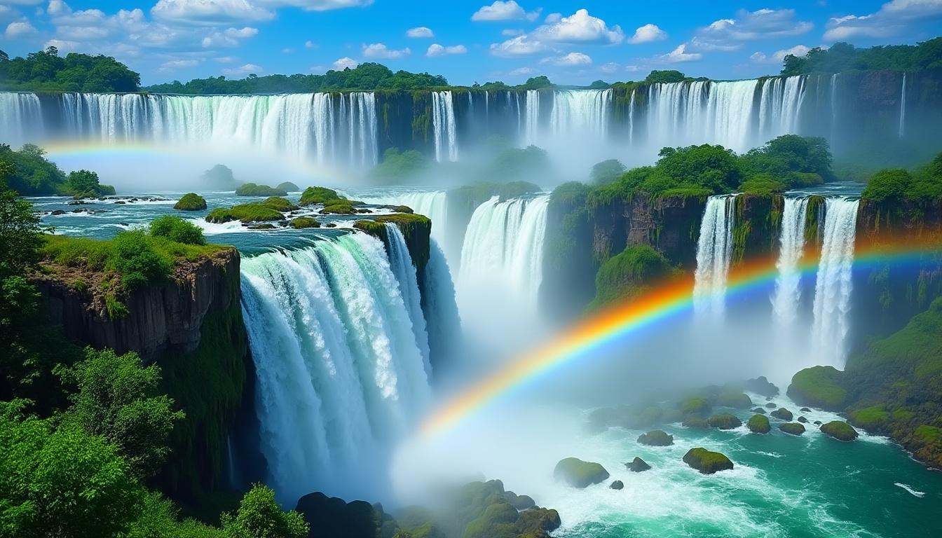 explorez les magnifiques chutes d'iguazu, un site naturel impressionnant où la beauté de la nature se dévoile à travers des cascades spectaculaires et une biodiversité unique.