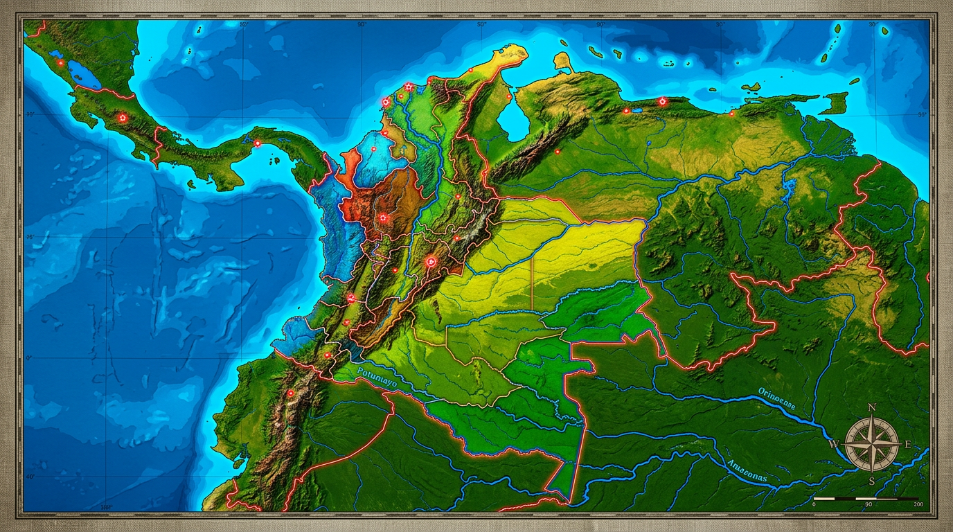 découvrez tout sur la carte de la colombie, ses caractéristiques principales et comment elle peut vous être utile pour mieux comprendre la géographie et les régions du pays.