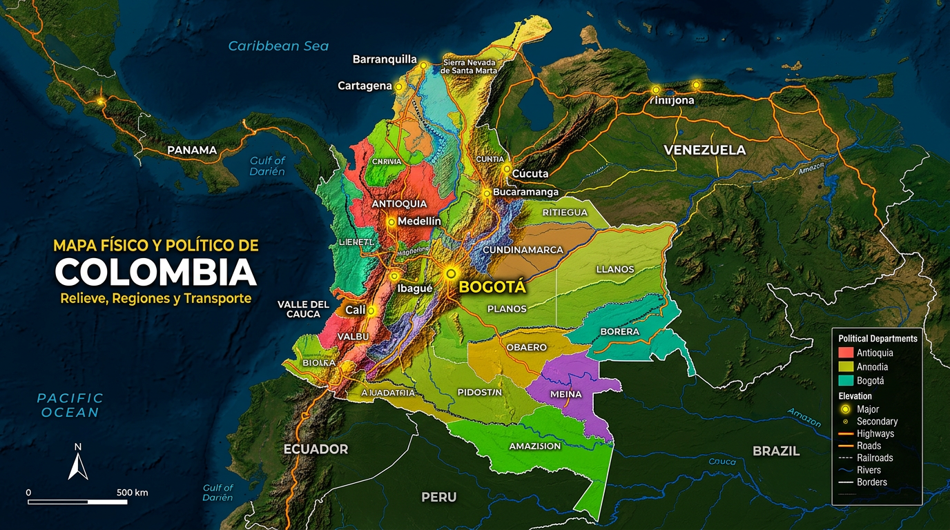 découvrez tout sur la carte de la colombie, ses détails géographiques et son utilité pour mieux comprendre ce pays d'amérique du sud.