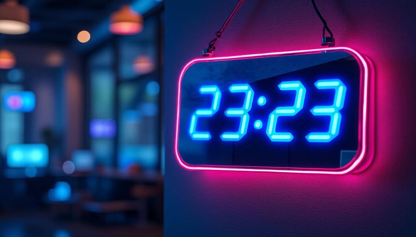 découvrez la signification de l'heure miroir 23h23 et comprenez le message caché qu'elle vous transmet pour mieux interpréter ses signes.
