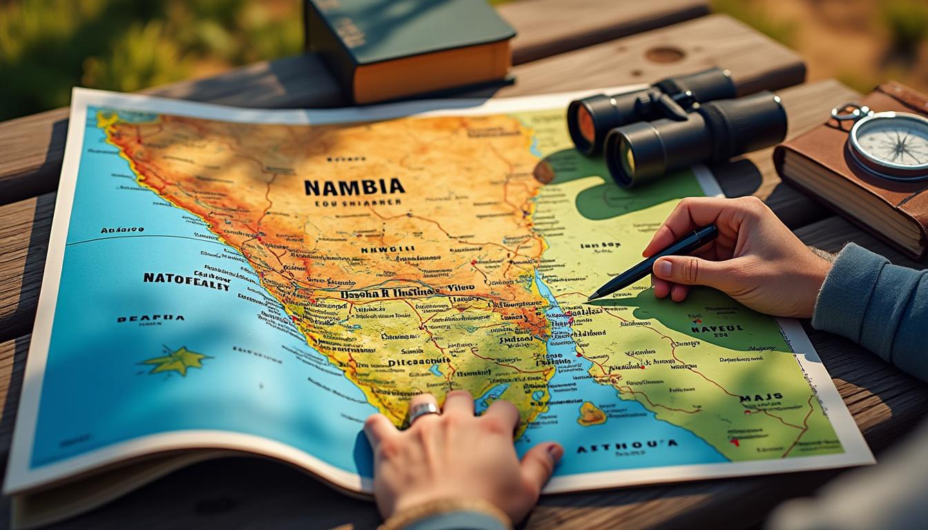 apprenez à lire une carte de la namibie pour planifier efficacement votre voyage et découvrir les meilleures destinations.