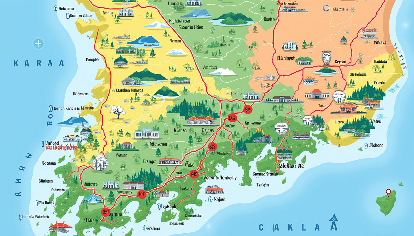 explorez la carte complète de la corée du sud pour planifier efficacement votre voyage et découvrir toutes les régions incontournables.