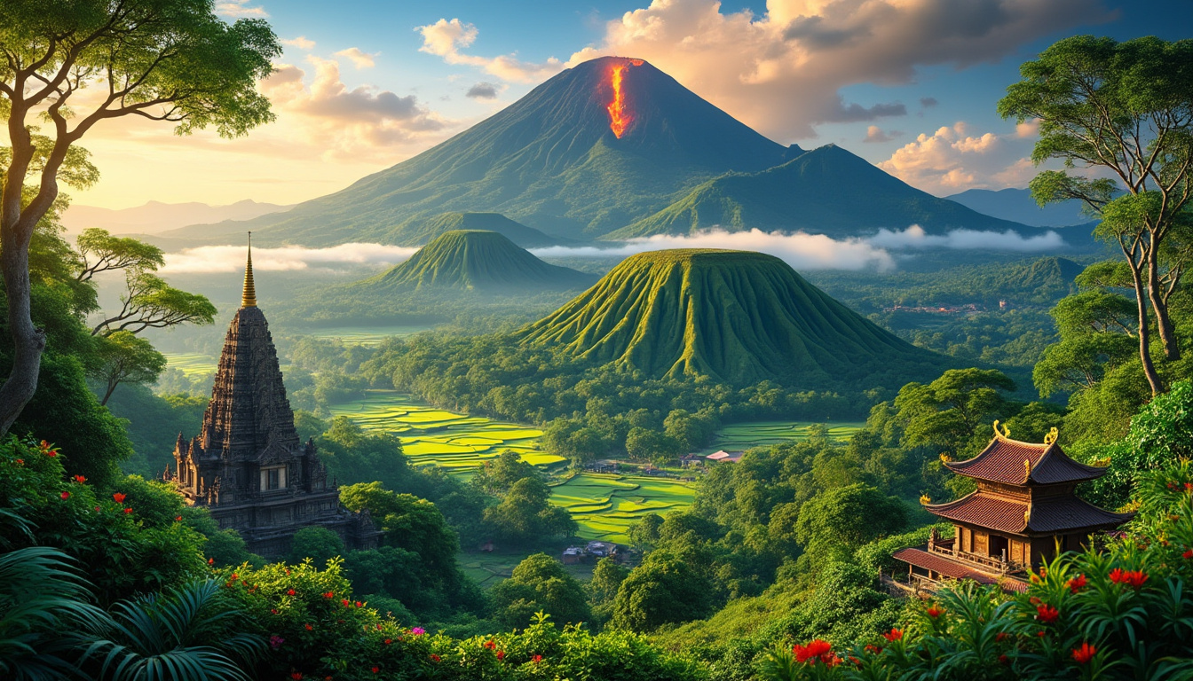 explorez les richesses naturelles et culturelles de l’île de java, entre paysages époustouflants, patrimoines historiques et traditions authentiques.