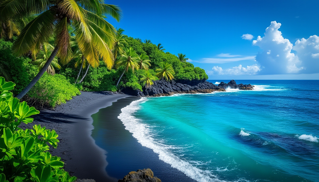 explorez l'anse noire en martinique, un site naturel exceptionnel offrant des plages de sable noir, une biodiversité unique et des paysages à couper le souffle. un incontournable pour les amoureux de la nature et de la tranquillité.